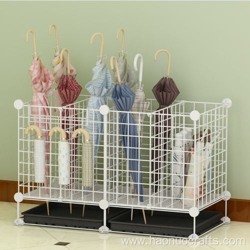 Iron grid umbrella storage rack